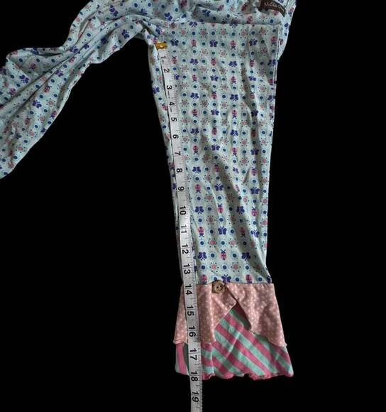 Matilda Jane Girls Ruffle Pants Happy and Free Butterfly Ladybugs sz10 k1 - Picture 2 of 7